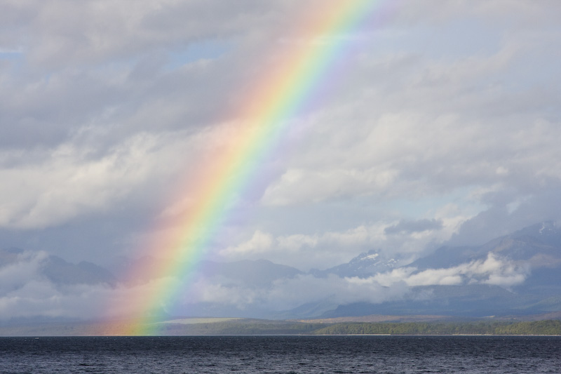 Rainbow Over Lake Te Anau